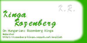 kinga rozenberg business card